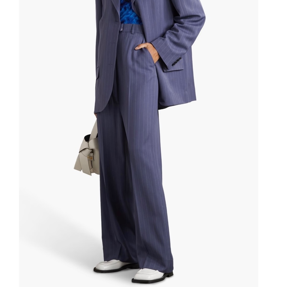 ACNE STUDIOS
Pinstriped woven wide-leg pants